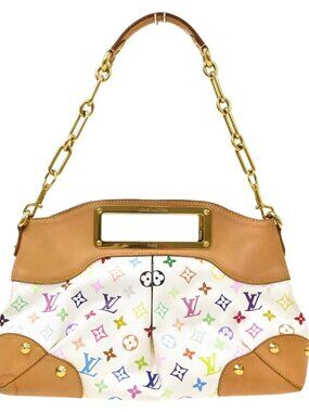 Louis Vuitton Black Multicolor Judy MM 2way Handbag M40255